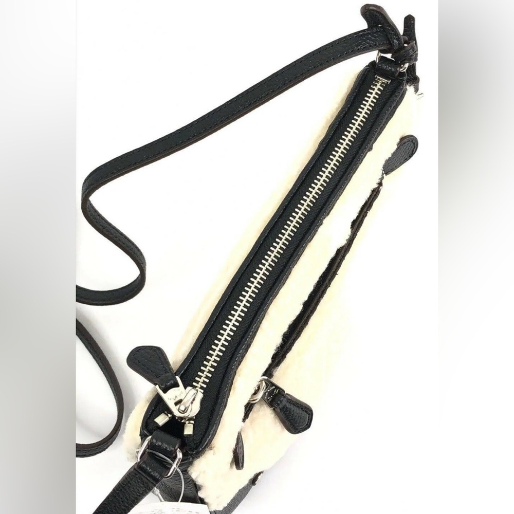 Coach Small Rhyder Pochette Crossbody in Shearling EUC - Picture 5 of 11